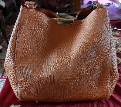 original Burberry leather shoulder bag