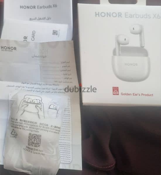 ايربودز  honor x6b 4