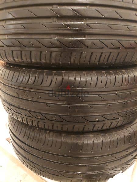 كاوتش بريدج ستون ( ياباني ) مستعمل ماشي اقل من  25 الف كيلو 185/65r15 3