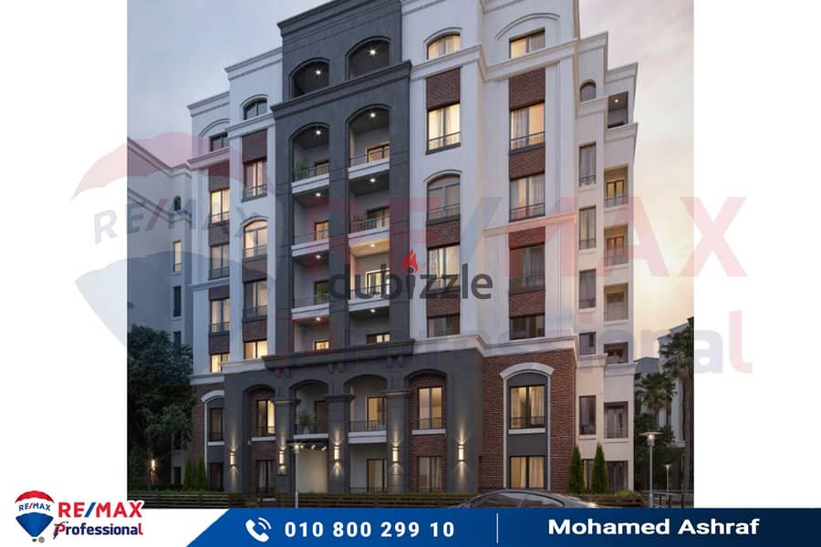 Own your apartment with open views of the largest plaza inside Alex West Compound 13