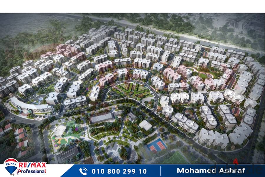 Own your apartment with open views of the largest plaza inside Alex West Compound 18