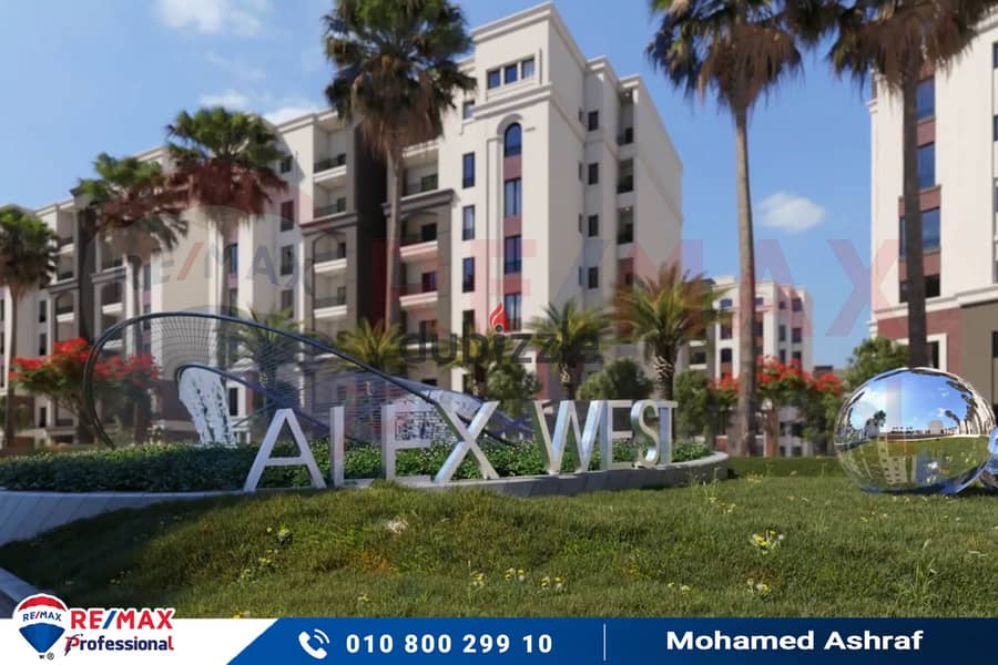 Own your apartment with open views of the largest plaza inside Alex West Compound 19