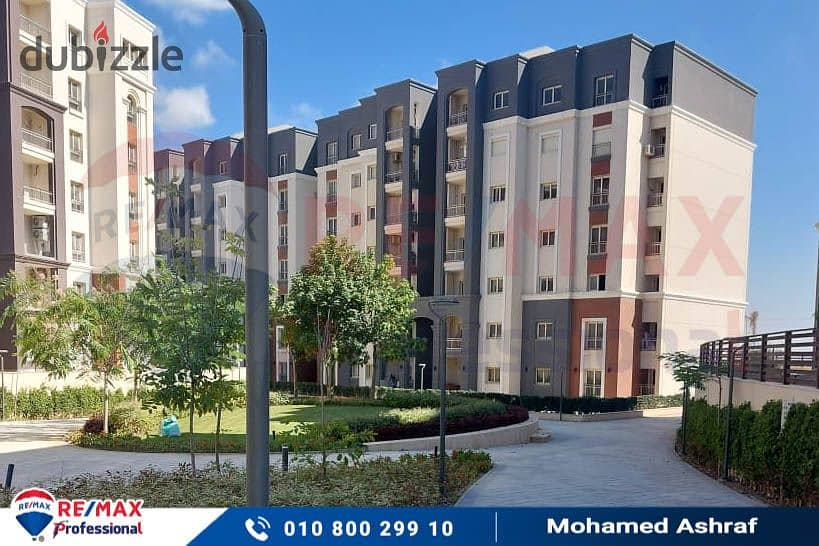 Own your apartment with open views of the largest plaza inside Alex West Compound 21