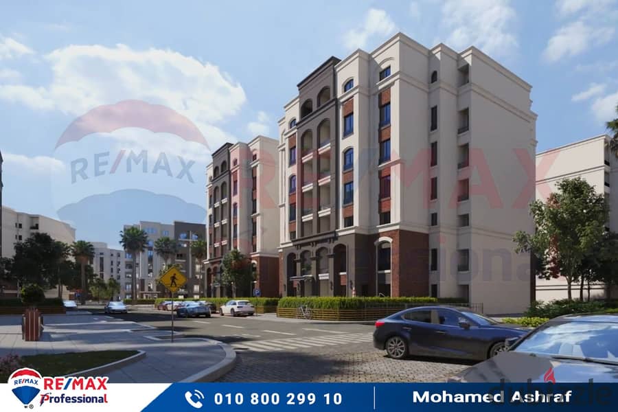 Own your apartment with open views of the largest plaza inside Alex West Compound 23