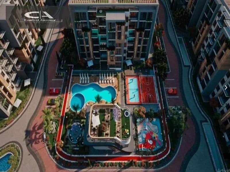 Get a 54-meter studio for sale in Valencia Valley Compound in the heart of Fifth Settlement | With only 10% down payment With a special location Valen 2