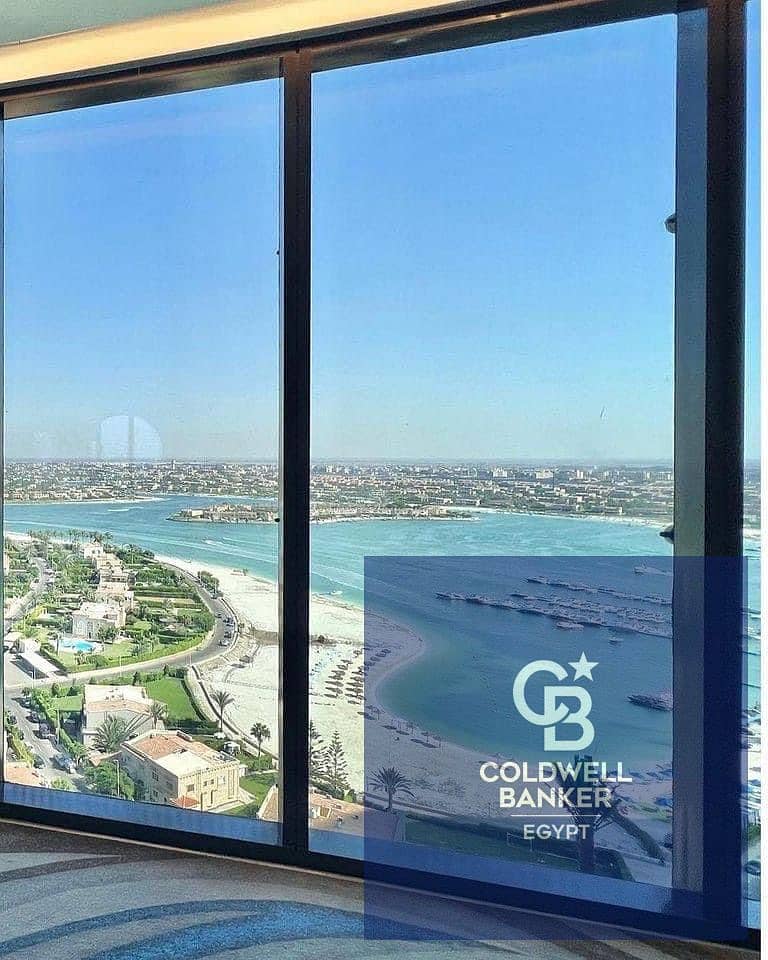 Apartment for sale 120 meters, immediate delivery, fully finished, in Al Alamein Towers, with installments over 10 years 0