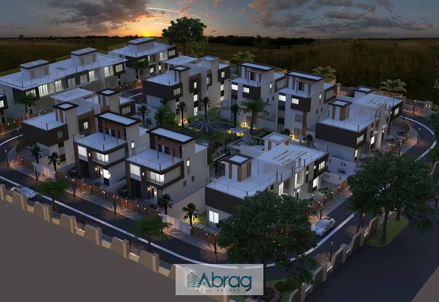 Villa based on immediate receipt in Green City Compound, one minute from Wasl Dahshur, in installments 6