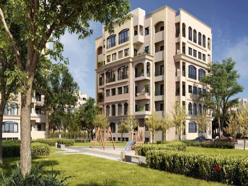 Apartment for sale, ready to move, fully finished, in Al Maqsad Compound, with a privileged and charming location in the New Administrative Capita 1