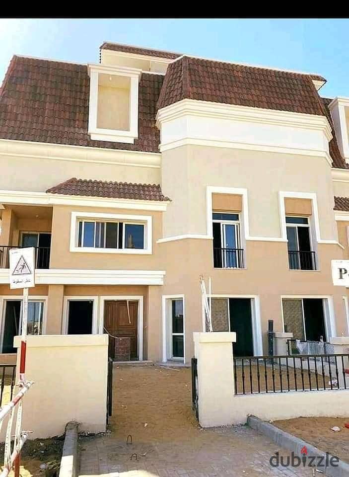 Standalone villa for sale in Sarai Compound, with an open view of green spaces, offering a 40% discount.    - **Location**: Sarai, New Cairo. 0