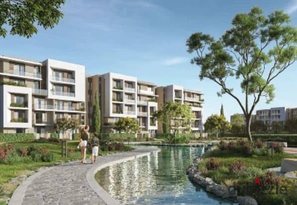 Apartment 3bdr view lake & landscape - terrace compound next to Arkan 205 0