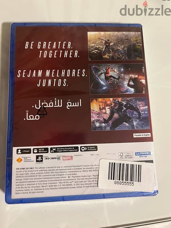 Spiderman 2 Ps5 NEW Arabic and English Version 1