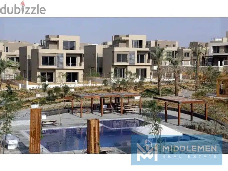 apartment fully finished , very prime location landscape view , palm hills new cairo 2