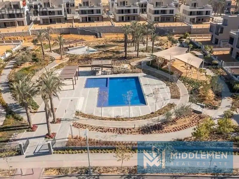 apartment fully finished , very prime location landscape view , palm hills new cairo 4