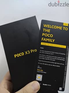 Poco X3 Pro 128GB - 6 Ram كسر زيرو بالكارتونة والشاحن والجراب