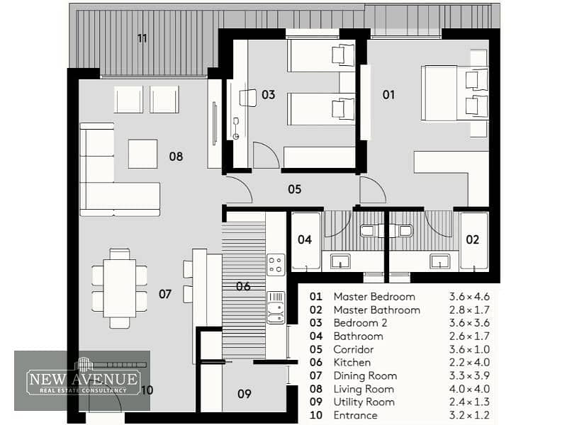 Fully finished Garden view Apartment For sale in terraces - Al Burouj , Delivery Oct 2024, Garden view,Utility room 1