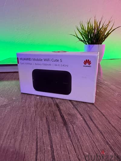 ‏ Huawei Mobile WiFi Cute S - راوتر محمول (تم فتح العلبة ولم يُستخدم)