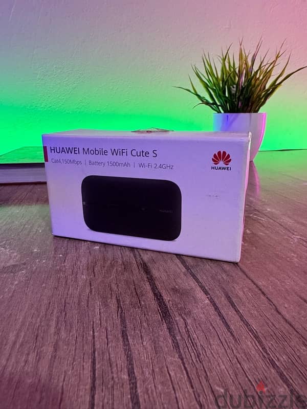 ‏ Huawei Mobile WiFi Cute S - راوتر محمول (تم فتح العلبة ولم يُستخدم) 0