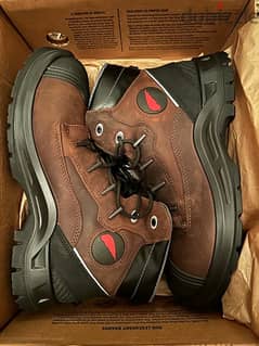 Original Red Wings Brown Safety Shoes - Size 45