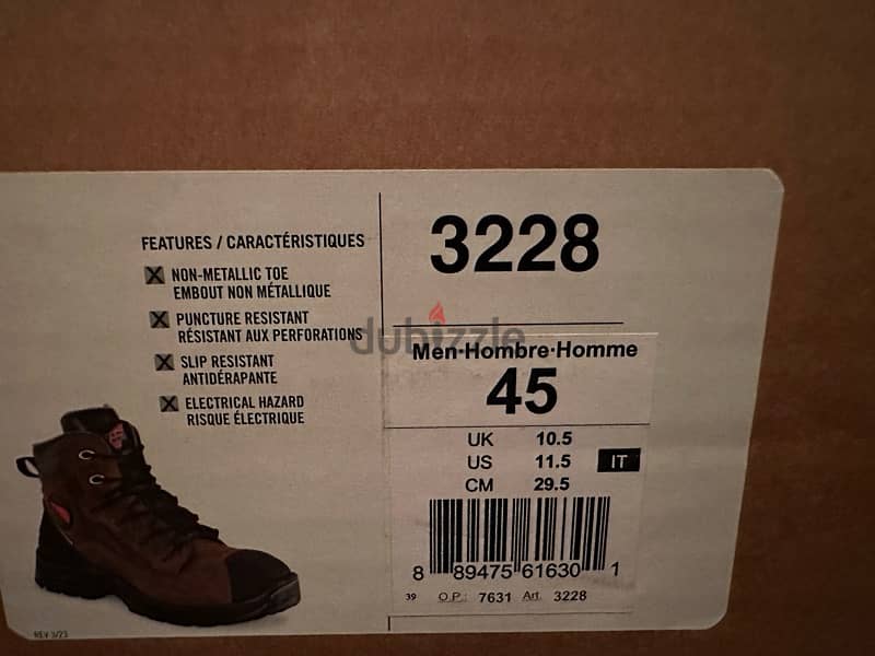 Original Red Wing 3228 Brown Safety Shoes - Size 45 4