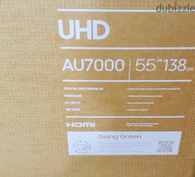 شاشه سامسونج 55 سمارت 4k UHD ريسيفر داخلي بالكرتونه والريموت الماچيك 1