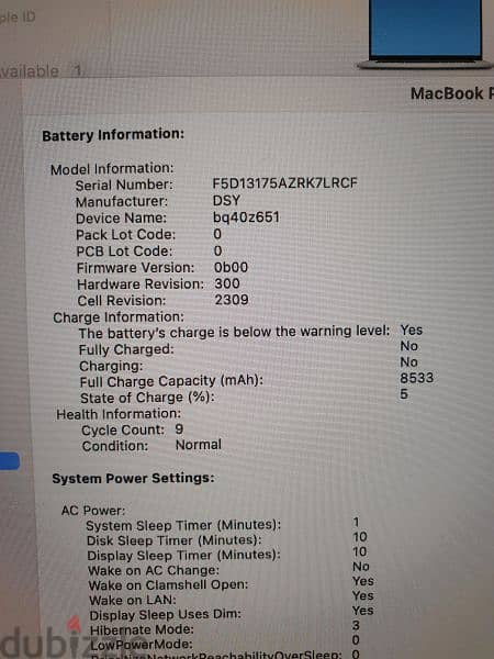 Macbook Pro 2019 LIKE NEW  Battery Cycle 9 1 TB 3