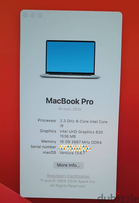 Macbook Pro 2019 LIKE NEW  Battery Cycle 9 1 TB 4