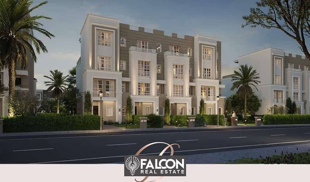 5 bedroom townhouse in Butterfly Compound in Mostakbal City with the lowest down payment of 6.5% 2