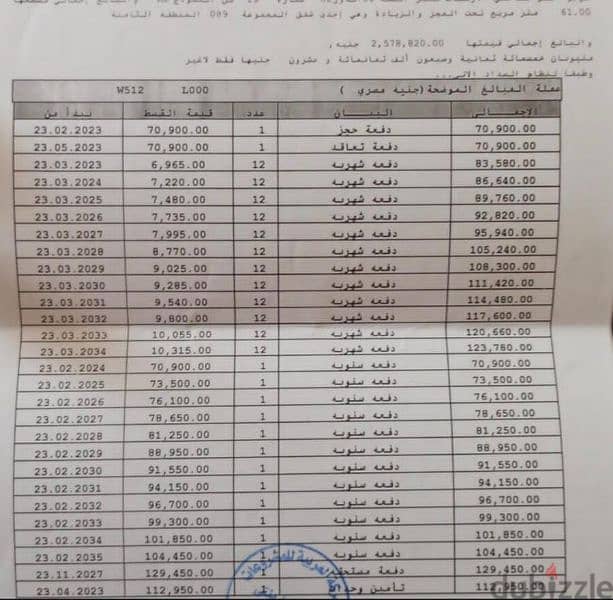 استوديو للبيع فى مدينتى 61 متر في B8 1