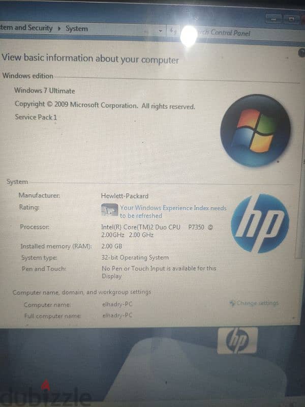 hp core 2 duo بسعر لقطه 0