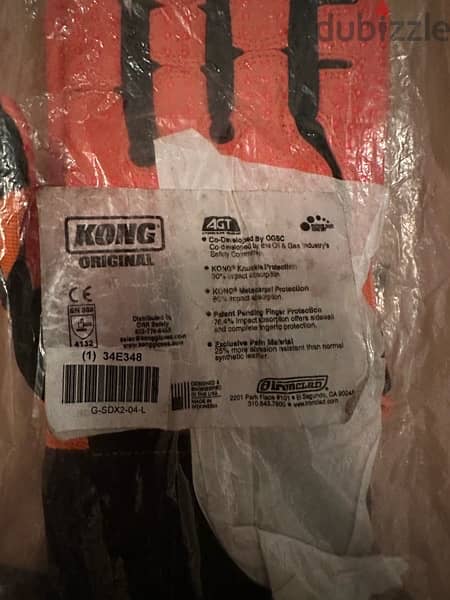 Original KONG Safety Impact Resistant Gloves - Large 1