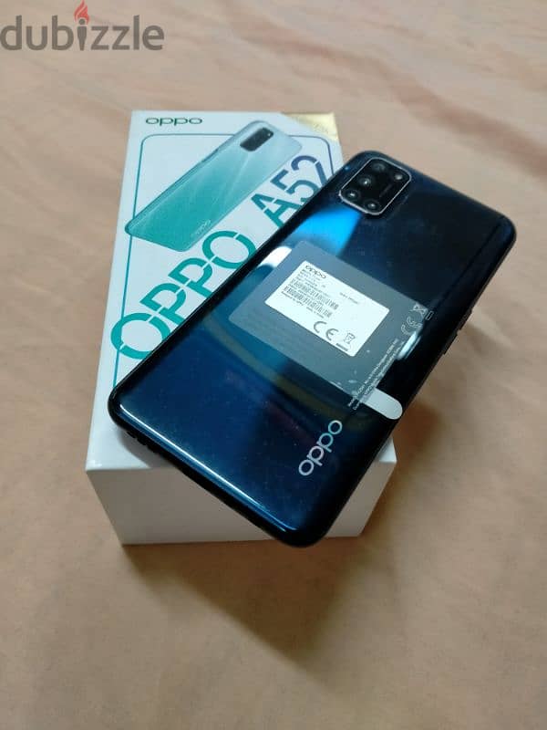 oppo a52 128/4+3 بلزقة الضهر مفهوش خربوش 0