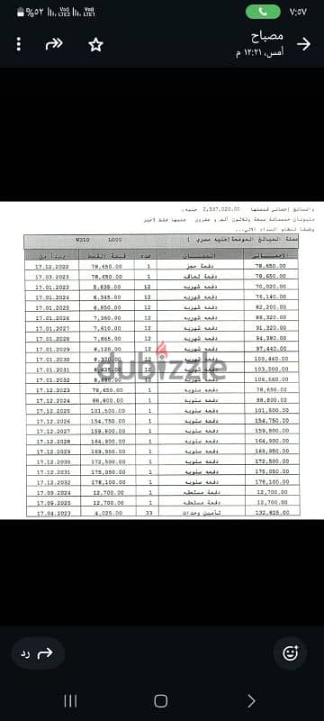 شقه للبيع فى مدينتى 74 متر فى B12 لقطه 1