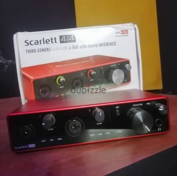 كارت صوت فوكاس رايت 4i4 الجيل الثالث Focusrite 1