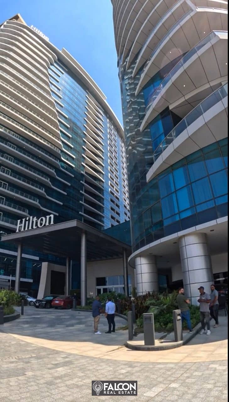 A hotel suite on the Nile Ready To Move  fully finished in the Nile Pearl Hotel Towers . . - Hotel services provided by Hilton 3