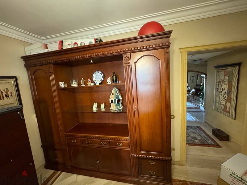 Elegant Wooden Cabinet with Built-in Pull-Out Desk 5