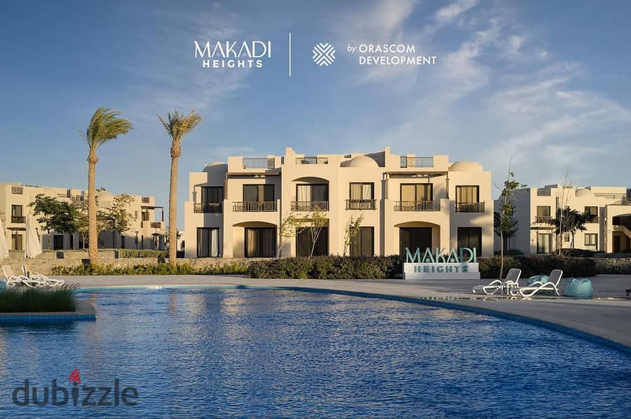 شاليه للبيع غرفتين + روف الترا سوبر لوكس فـ مكادي هايتس الغردقة Makadi Heights 0