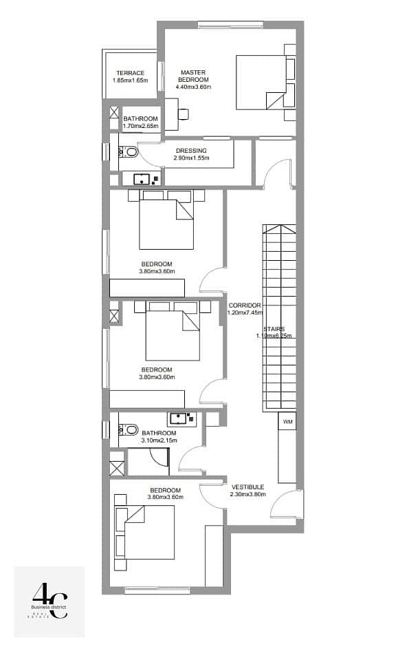 Lowest  total duplex 244 m with 150 m garden available in Hyde Park, ready to move with the possibility of installments 2