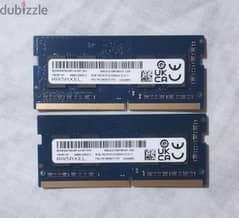 2x 8GB SO-DIMM DDR4-3200 . . . رام ٨ جيجا قطعتين