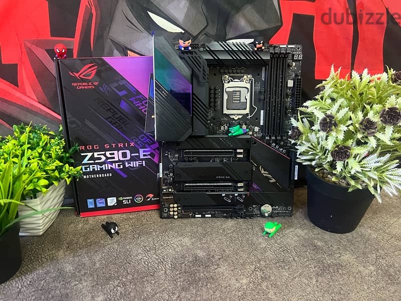 rog strax z590 with cpu i9 10900k  Rtx 3060 ti 4