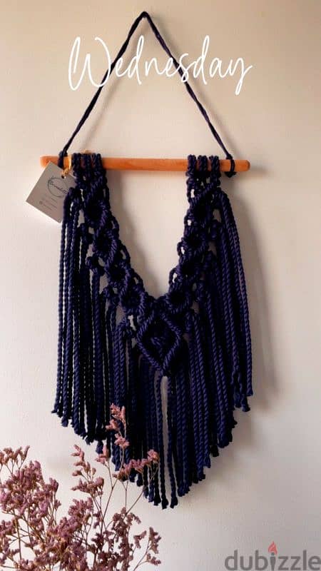 معلقات حائط Wall hanging  بخيوط المكرمية 7