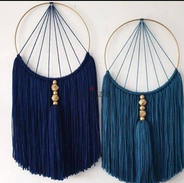 معلقات حائط Wall hanging  بخيوط المكرمية 13