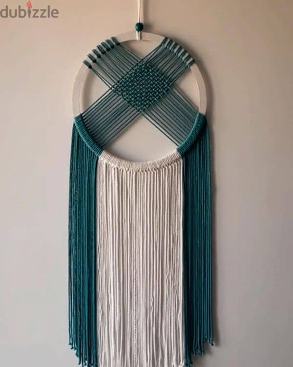 معلقات حائط Wall hanging  بخيوط المكرمية 19