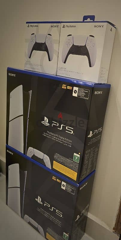 Playstation 5 Slim digital 1tb شرق أوسط ضمان جامبو 0