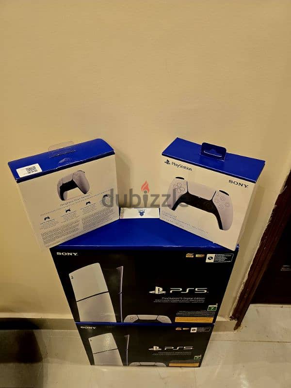 Playstation 5 Slim digital 1tb شرق أوسط ضمان جامبو 1