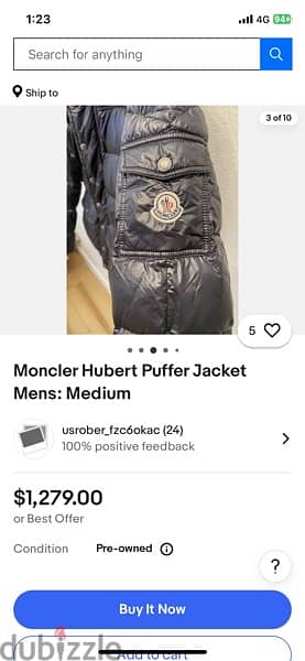 Moncler Down Made in Italy Original 100% the real price in First photo 7