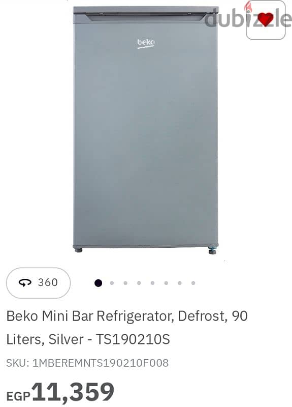 ثلاجة بيكو ميني بار beko minibar مينى استخدام ١٠ شهور فقط بالضمان كامل 9