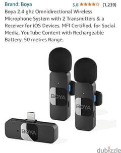 wireless microphone Boya V2 iphone 0