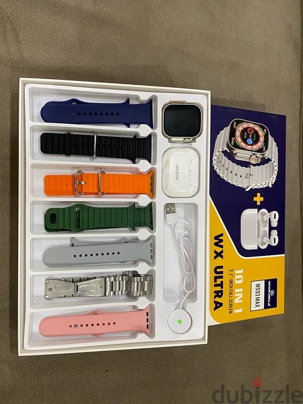 Bluetooth watch and airpods Bundle 1