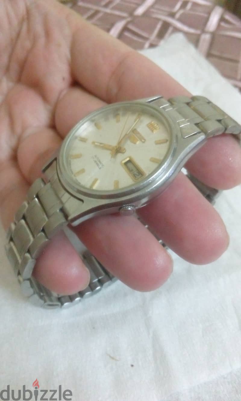 ساعه seiko5 ياباني اتوماتيك حاله ممتازةب600ج 1