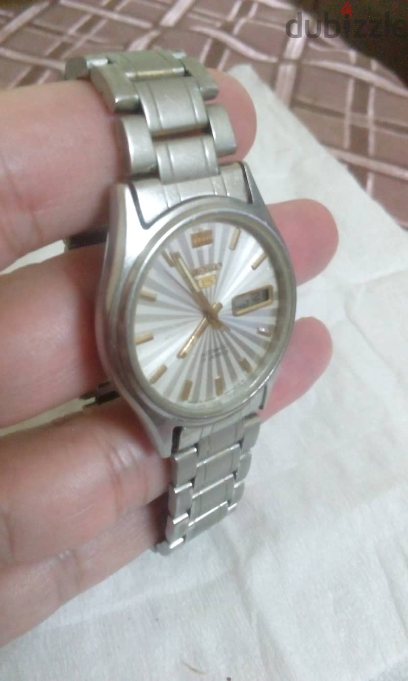 ساعه seiko5 ياباني اتوماتيك حاله ممتازةب600ج 3